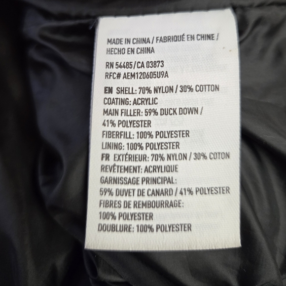 Men's Down Filled Puffer Winter Coat American Eagle Outfitters - Picture 5 of 8